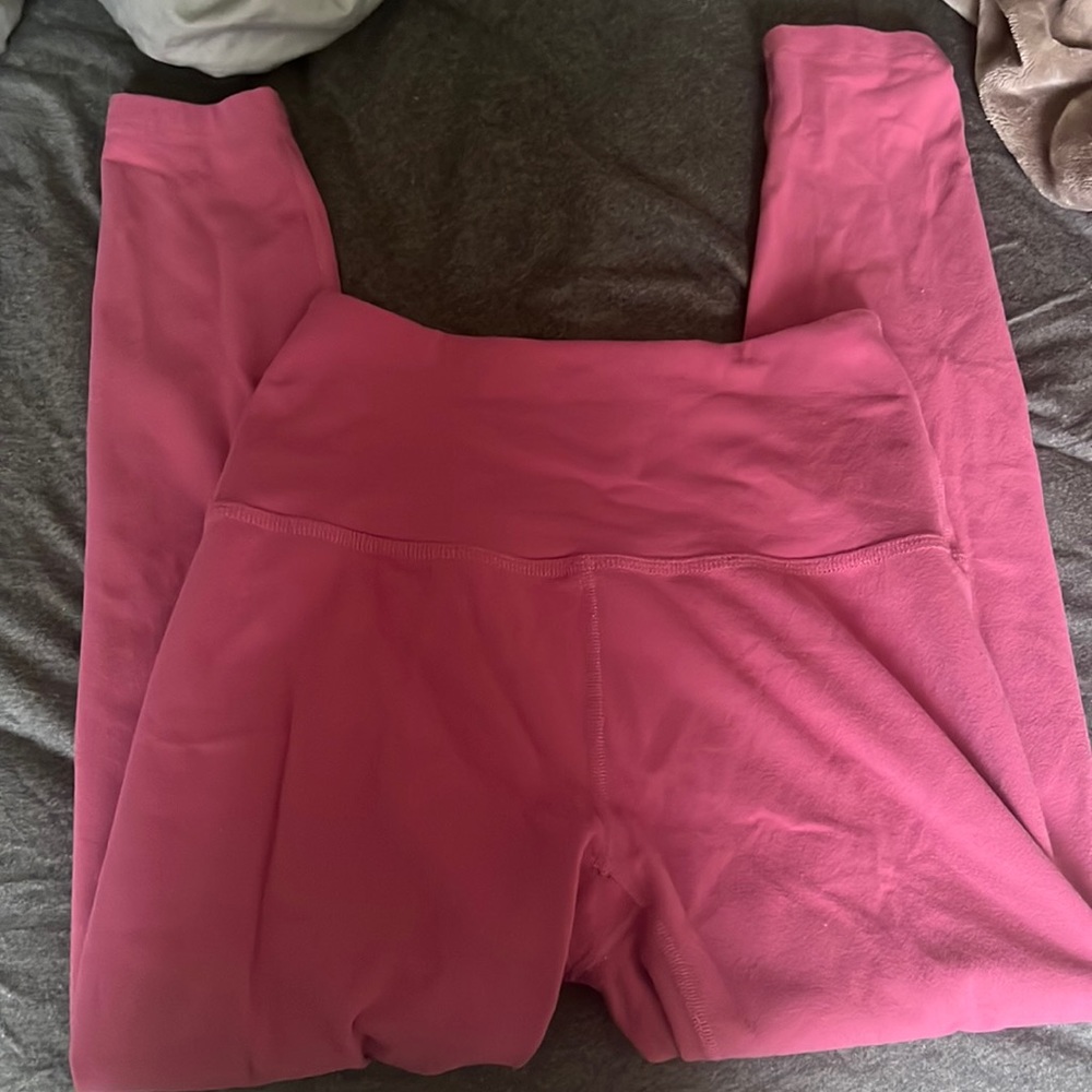 Women's Pink High-Waisted Leggings